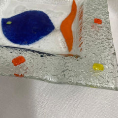 Handmade glass ashtrays 