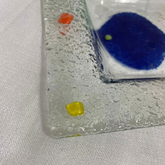 Handmade glass ashtrays 