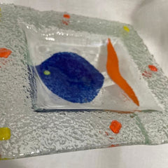 Handmade glass ashtrays 