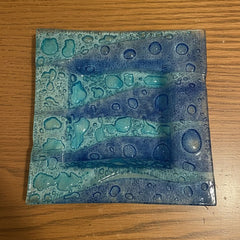 Handmade glass ashtrays 