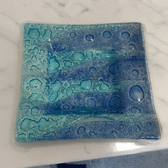 Handmade glass ashtrays 