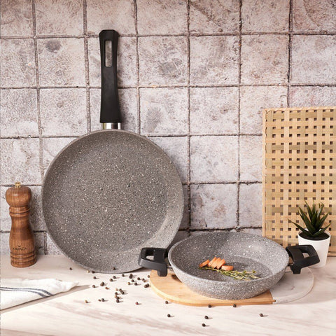 Karaca Gris Bio Granit Set mit Pfanne mit Servierpfanne