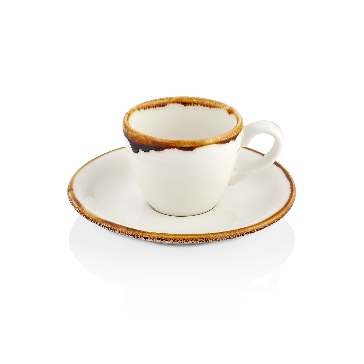 By Bone Harmony Gleam Kaffeetasse und Untertasse 2 Stück 75cc 12cm