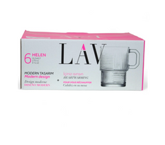 LAV Helen Teegläser mit Henkel – 6er Set, 270 ml