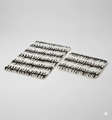 Bademattenset, Zebra-Muster, 2-teilig