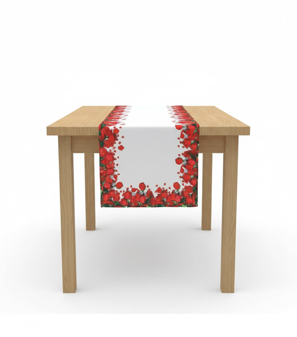 Chemin de table rose, 40x110cm