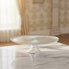 Karaca Jest Rim – 7-teiliges Kuchen-/Servierplatten-Set für 6 Personen (Gold)