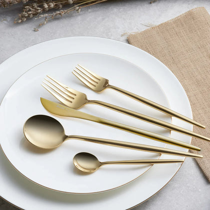 Karaca Jupiter Shiny Gold Besteckset, 60-teilig