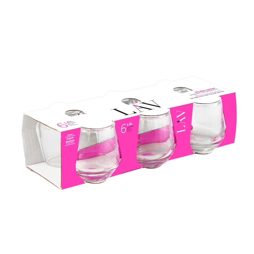 Lal 6-teiliges mini Wasserglas-Set für den Kaffeegenuss