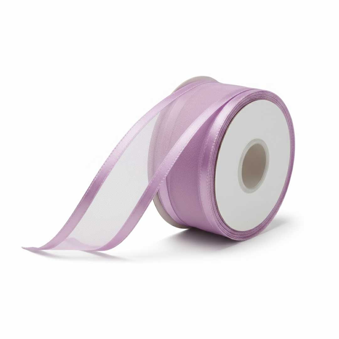 Organza Satinband Pink – 25 mm Breite (Preis pro Meter)