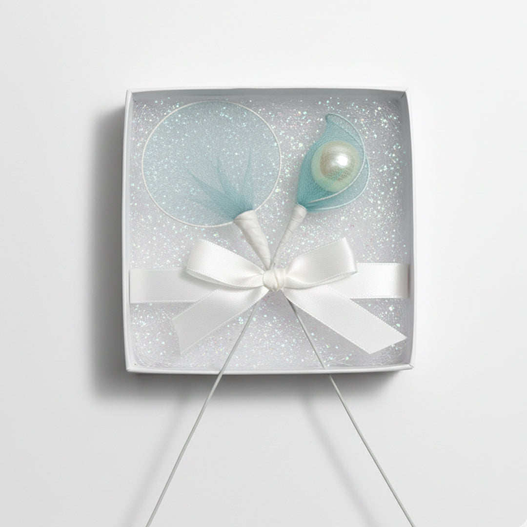 12 Stk. Delikate Deko-Picks „Mint Tüllzauber“ – 13 cm, ideal für Gastgeschenke & Braut-Accessoires (Kopie)