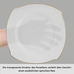 Karaca Wave 53‑teiliges Tafelservice für 12 Personen