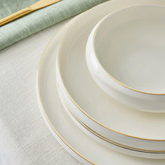 Karaca Stream Bone Sunset Gold Tafelservice, 53-teilig