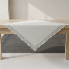„Elegance Line“ Tischdecke – Creme Weiss