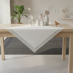 „Elegance Line“ Tischdecke – Creme Weiss