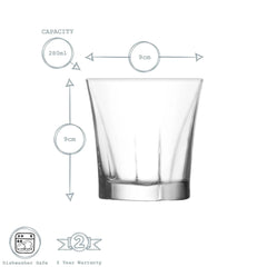 LAV Truva 3er-Pack Trinkgläser - 280 ml