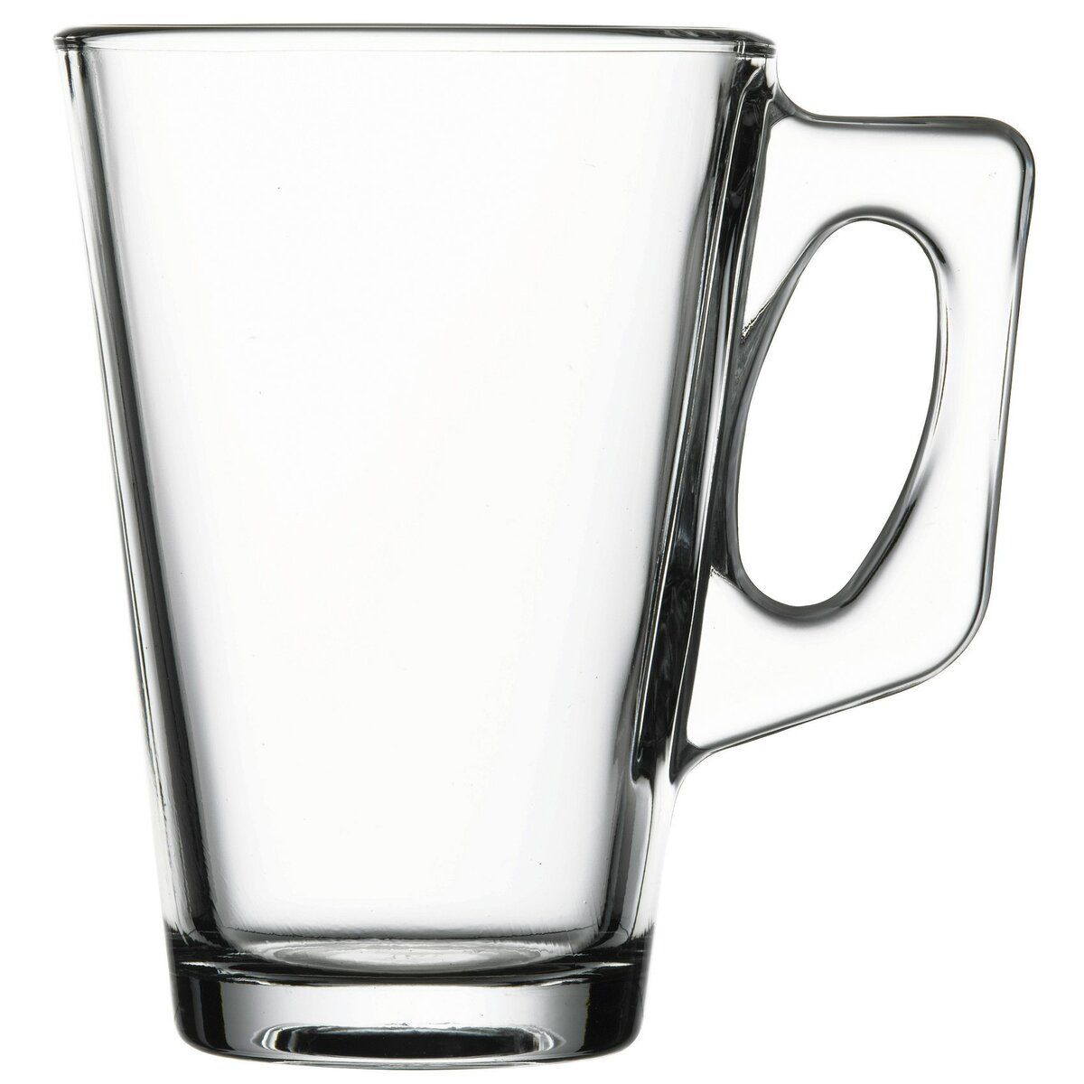 Pasabahce Vela tea glass with handle, set of 2, latte macchiato, Irish coffee, punch, mulled wine, hot chocolate 250ml 