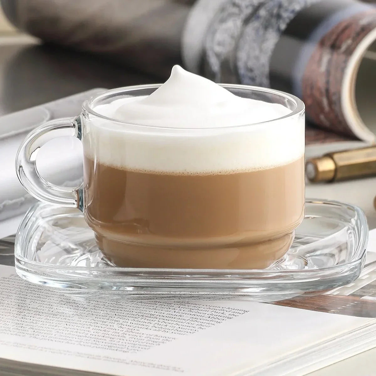 LAV Cozy Espressotassen Set 12-teilig 270 ml Glas modern