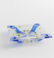 Handmade glass ashtrays 