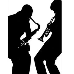 Velours wall sticker Jazz 65X93 cm