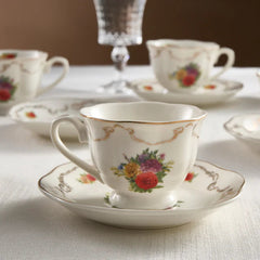 Karaca Antique Espressotassen-Set für 6 Personen, 12-teilig, 80 ml