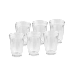 Karaca Gordes Trinkgläser-Set – 6-teilig, 370 ml