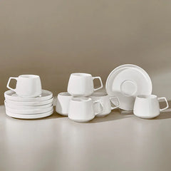 Karaca Streamline Saturn Espressotassen-Set Weiss für 6 Personen, 12-teilig