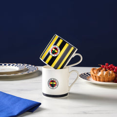 Karaca x Fenerbahçe Lizenziertes Teetassen-Set für 2 Personen