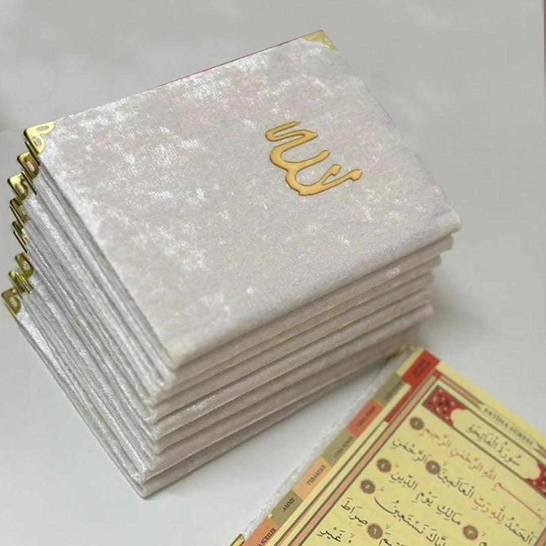 Mevlüt Gifts, Velvet Covered Yasin Book Cream