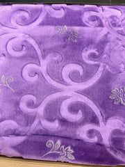 Bedspread Purple Bed Throw Blanket 220x240cm