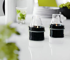 Herstal "Milk" candle holder black