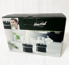 Herstal "Milk" candle holder black