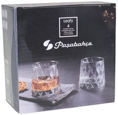 Paşabahçe 420194 Leafy Whisky Glass with 4 300 cc