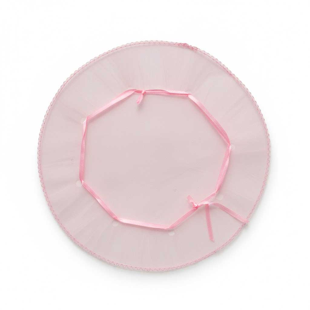 50 Stück Geschenkorganza-Beutel Rosa 24 cm, rund, Mandelzucker-Beutel, Mini-Organza-Beutel,