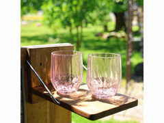 Koziol Trinkglas Club No. 23 200 ml, 2 Stück, Rosa