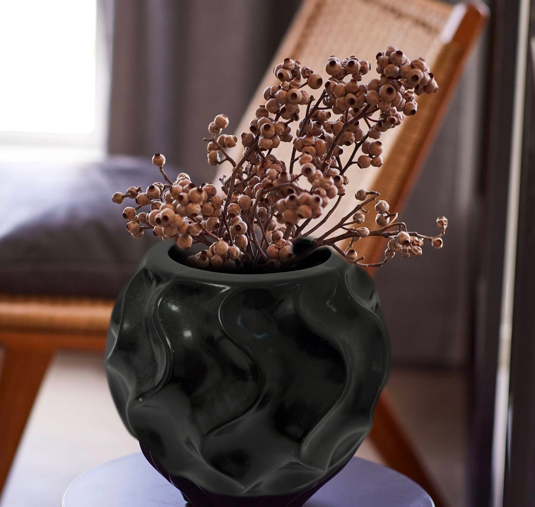 Deco Vase, Black