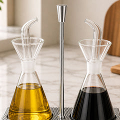 Ensembles distributeurs de vinaigre et d'huile 3 pièces