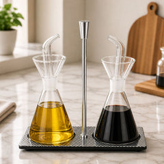 Ensembles distributeurs de vinaigre et d'huile 3 pièces