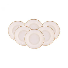 Karaca Retro Kuchenteller- Set 6- teilig, Creme