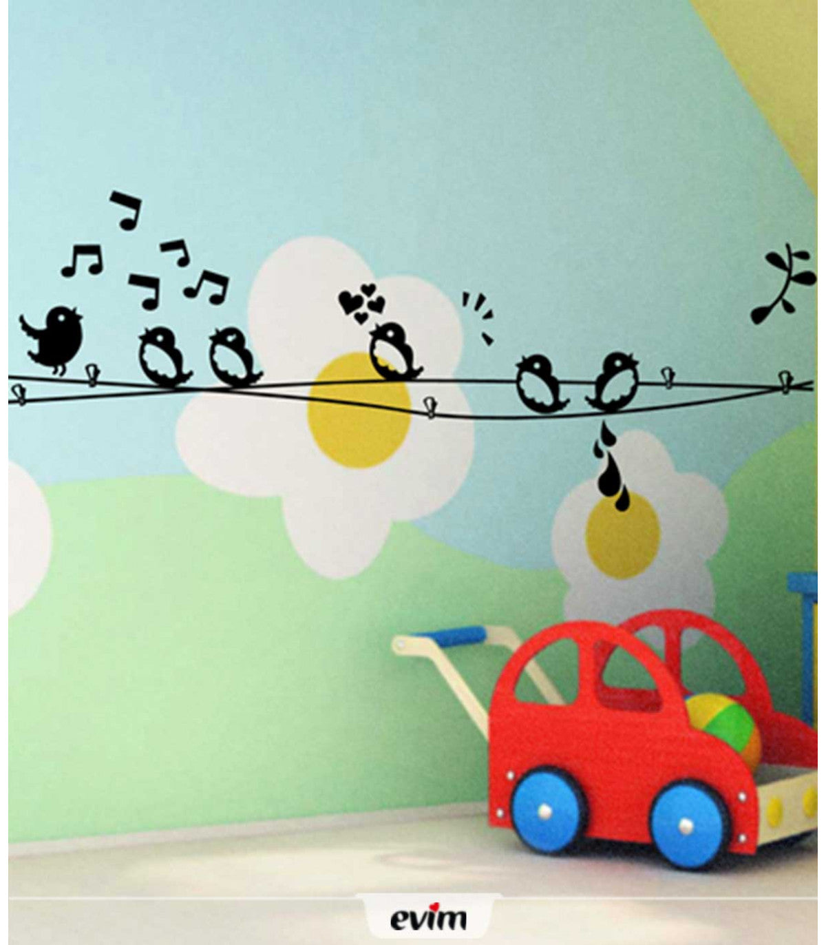 DP-100 Velours Wall Sticker Cik Cik 84x108 cm