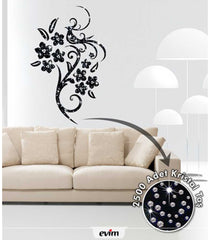 Velours Wall Sticker Bird 72x109 cm