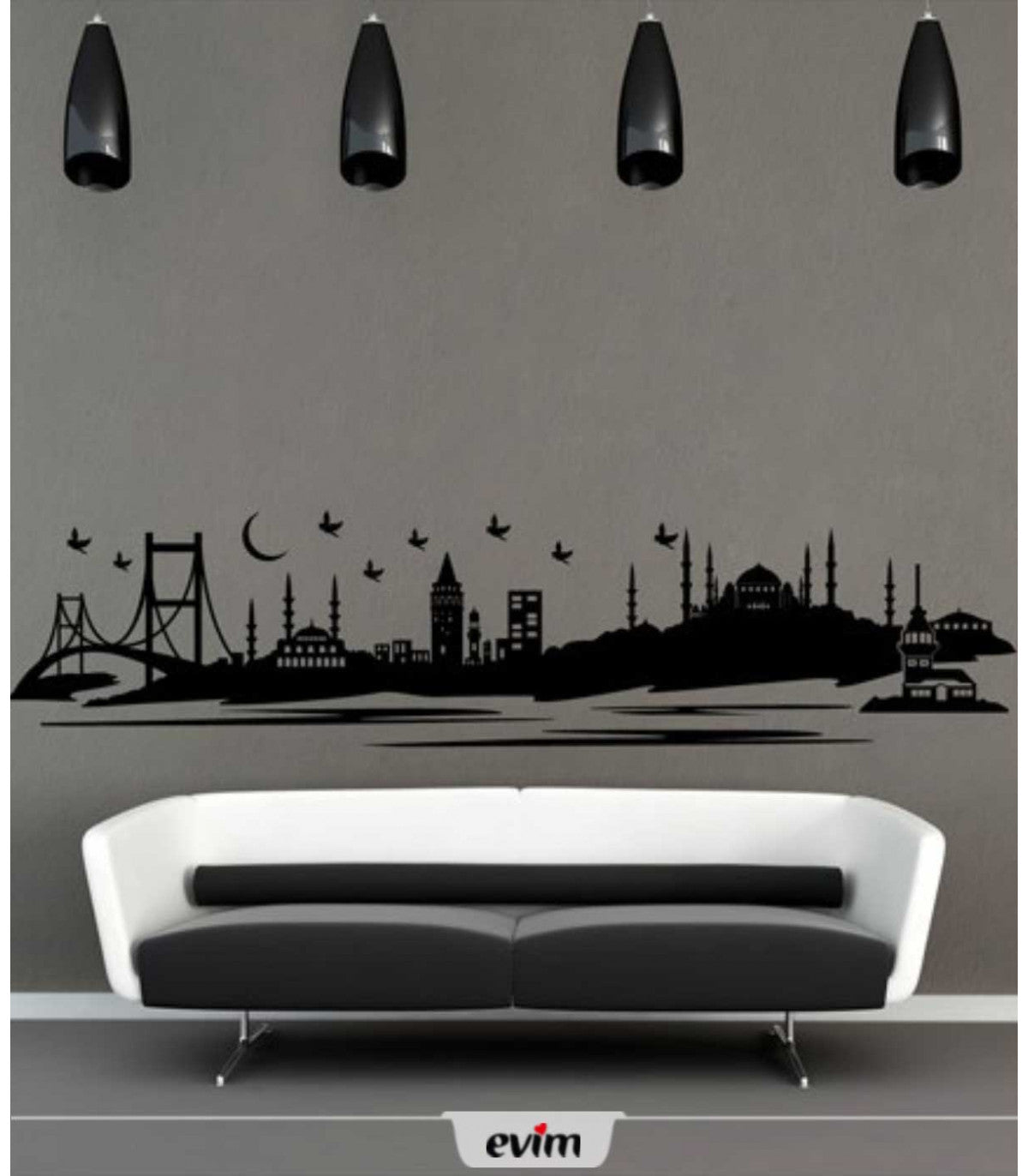 Velours wall sticker Istanbul 195X45 cm