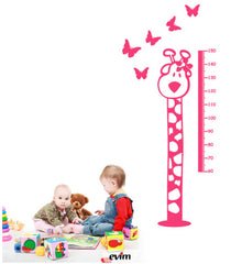 DP-821 Velours wall sticker height ruler 128x50 cm