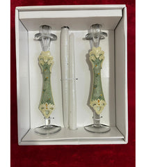 Wedding candle holder set, 4 pieces